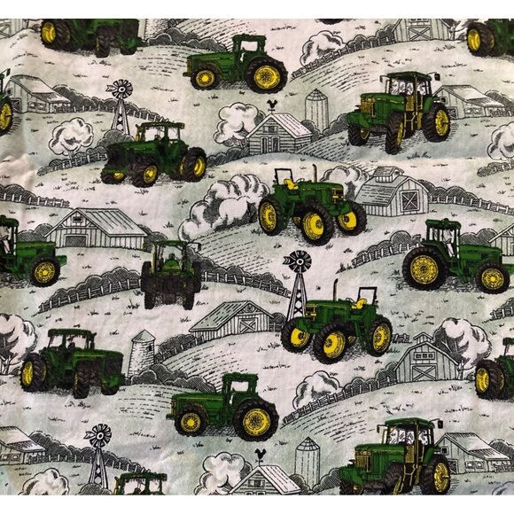 John Deere Scenic Daisy Kingdom Quilting Fabric Apprx 1 1/3 yd Plus Green Fabric - Picture 3 of 11